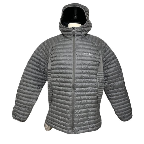 MicroTherm 2.0 Down Hooded Jacket in Grey - Picture 1 of 5